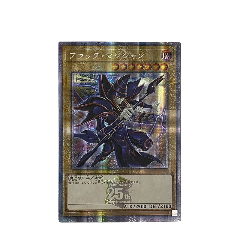 Yu-Gi-Oh! DIY Red-Eyes Black Dragon Blue-Eyes White Dragon Black Magician Girl Anime Cartoon Board Game Collection Card gift