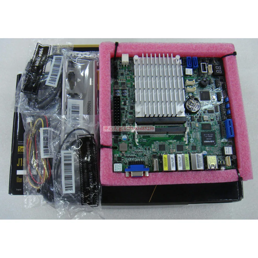 

J1900D2Y DDR3 SO-DIMM MINI-ITX Поддержка серверной материнской платы J1900 для стойки ASRock