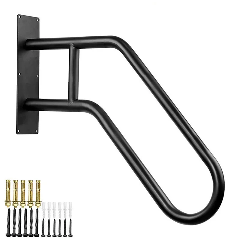 

Цельные надежные поручни для лестниц, черные для настенного крепления лестницы в помещении и на открытом воздухе