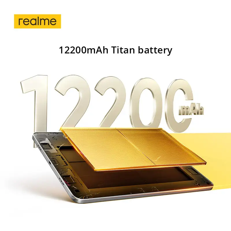 جهاز لوحي جديد ريل مي باد 3، 5G، 256 جيجابايت، شاشة LCD مقاس 11.61 بوصة، 120 هرتز، شريحة Dimensity 7300-Max، بطارية 12200 مللي أمبير، شحن 45 واط، عرض كتاب 2.8K - 3