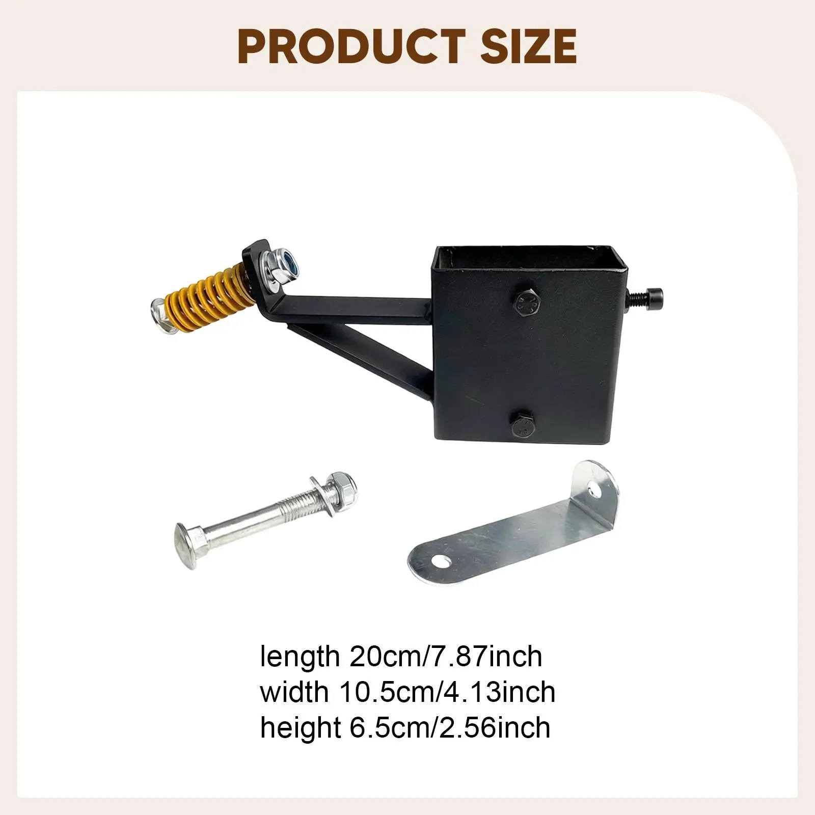 

Steel Target Hanger with Spring Shock Absorber Plate Hook Base for Ball Trap Launcher Accessories