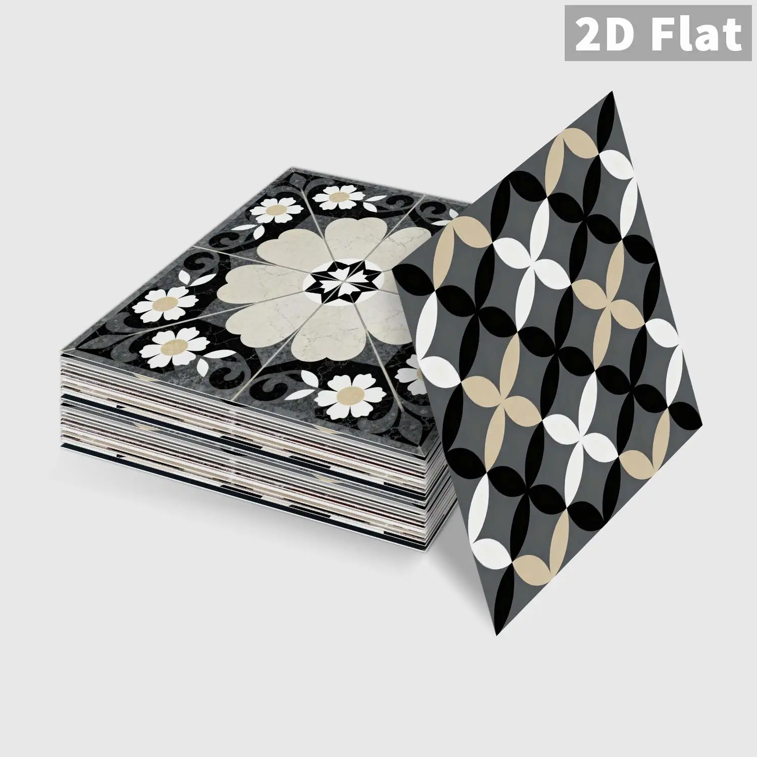 

36Pcs Moroccan Tile Stickers, Removable Waterproof Self-Adhesive Wall Decals for Kitchen Bathroom Home Renovation