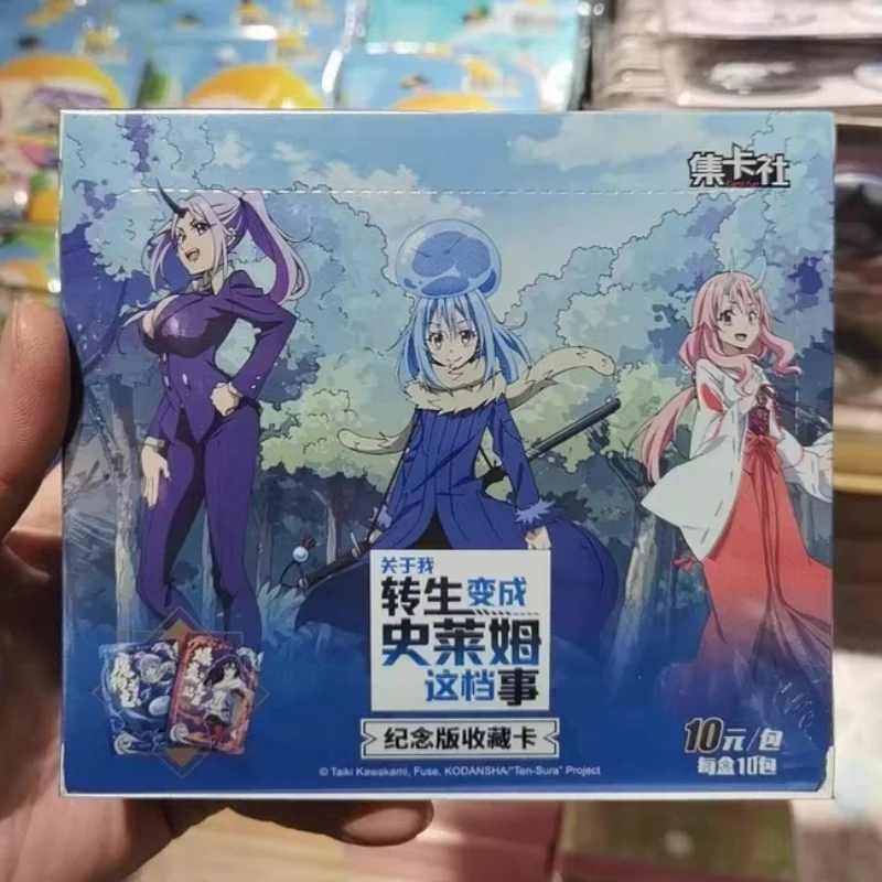 

Новая оригинальная карта. Веселый аниме «В тот раз я перевоплотился в виде слизи» Пакеты-усилители карт — коллекционные коллекционные коллекционные карточки Tcg Ccg, подарки