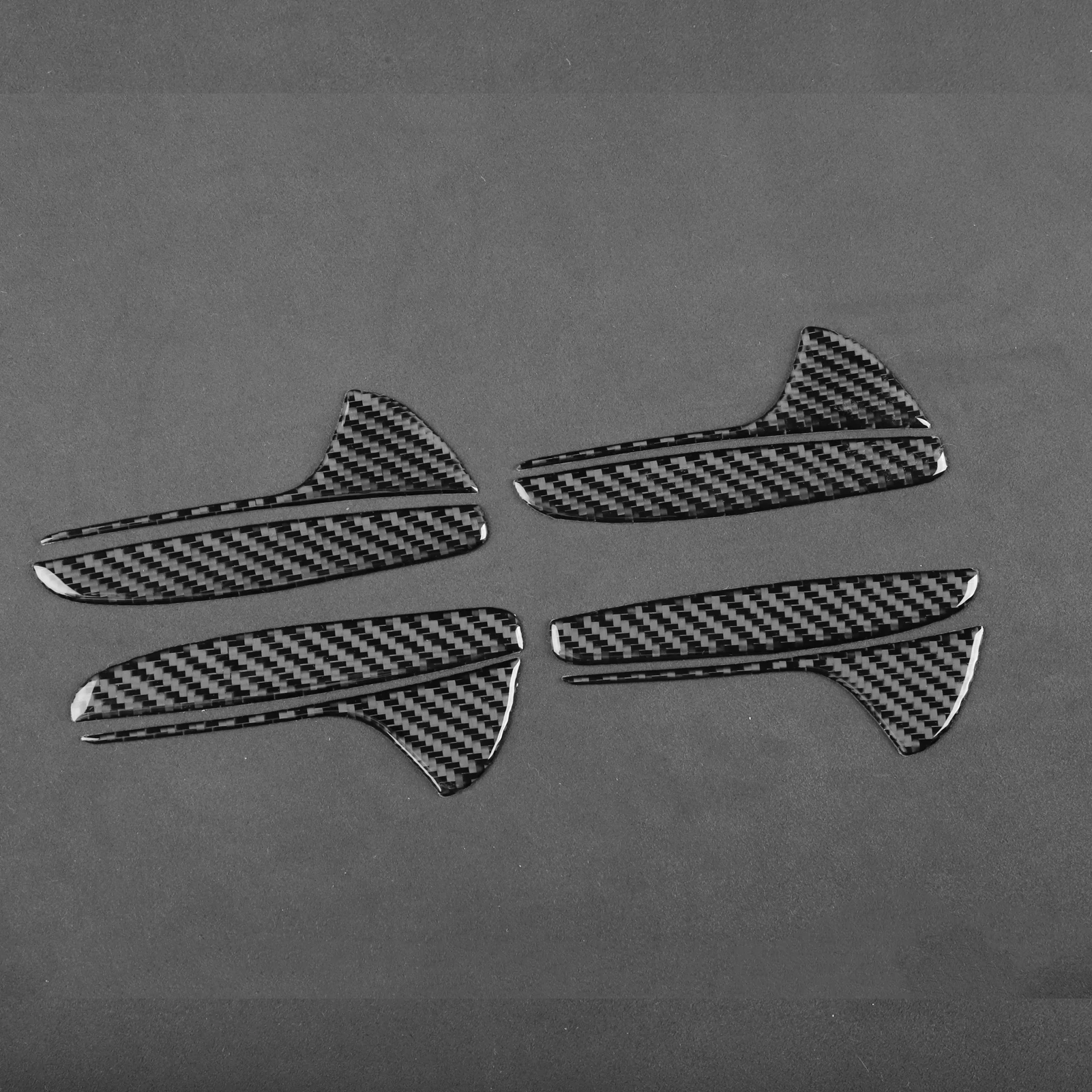 For Mercedes-Benz GLE W167 2019-2024 Interior door handle Decorative Trim Soft Carbon Fiber Car Internal Accessories 3