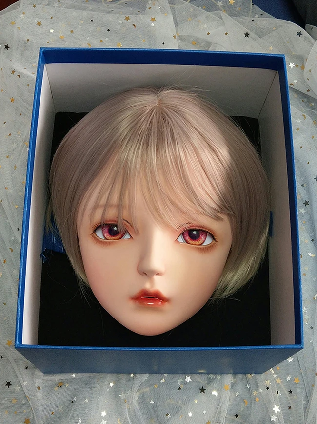 (KIG421) femme/fille demi-tête Kigurumi BJD yeux Crossdress Cosplay japonais Anime rôle Lolita masque crosscommode poupée
