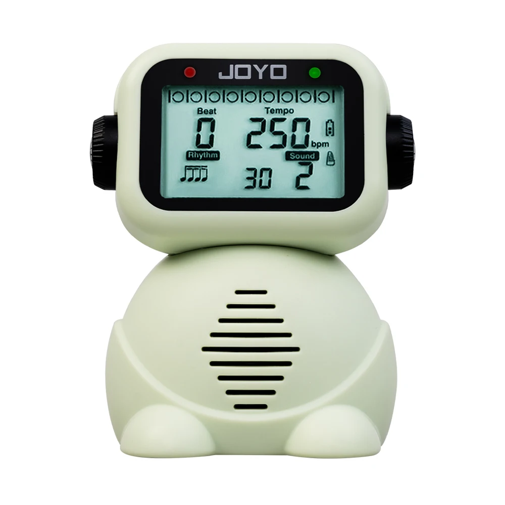 JOYO JM-93 Digital Vocal Metronome Robot Style with Vocal Counting Alarm Timer for Kids Beginners Music Instrument Practice