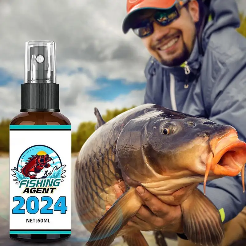 Fish Attractant Spray Natural Scent Fish Attractants 60ml Strength Scent Fish Attractant For Grayfish Mullet Pike Black Bream