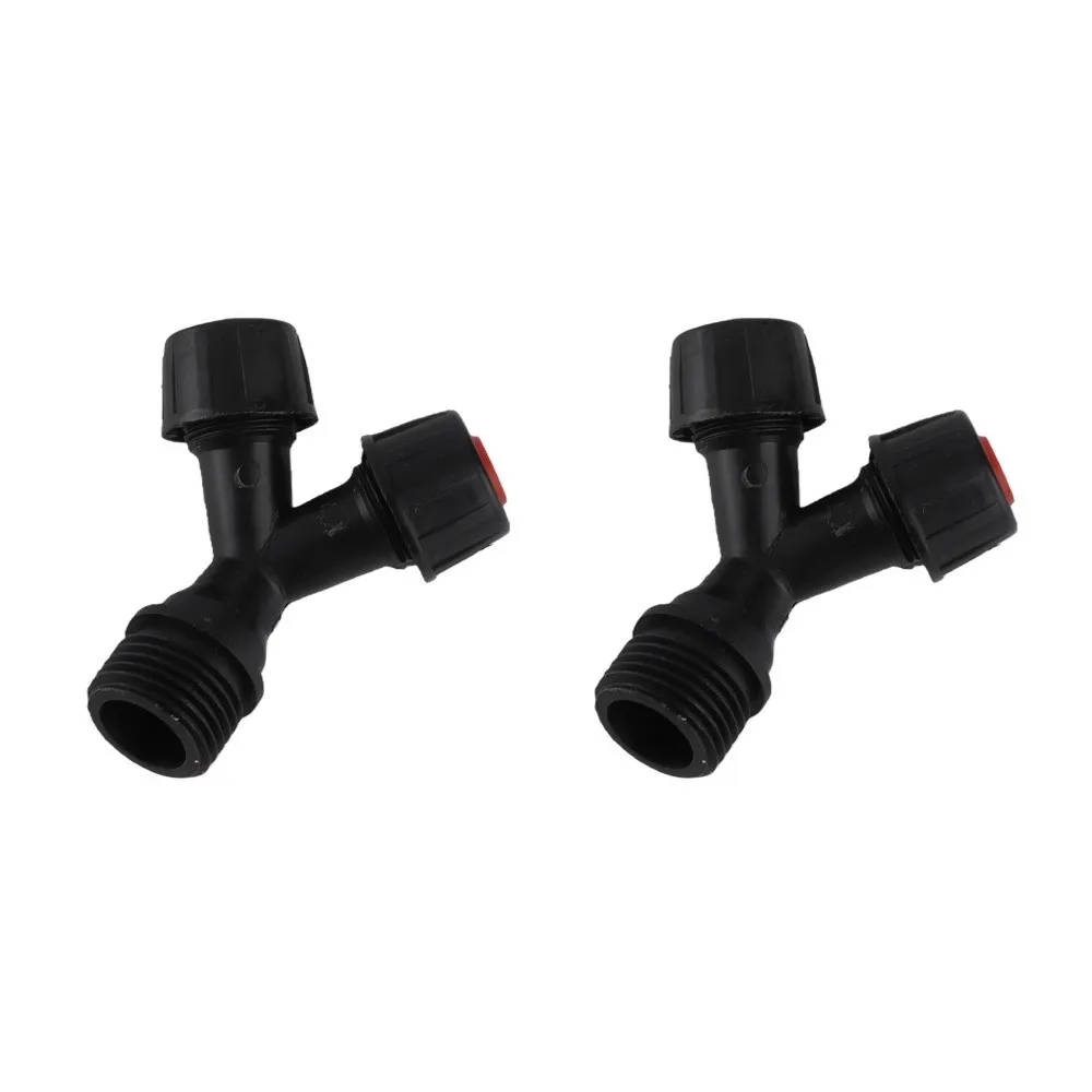20pcs Durable Plastic Sprinkler Head Black and Red G1/2 Male Thread Lawn Spray Head Garden Irrigation Nozzle Yard Watering
