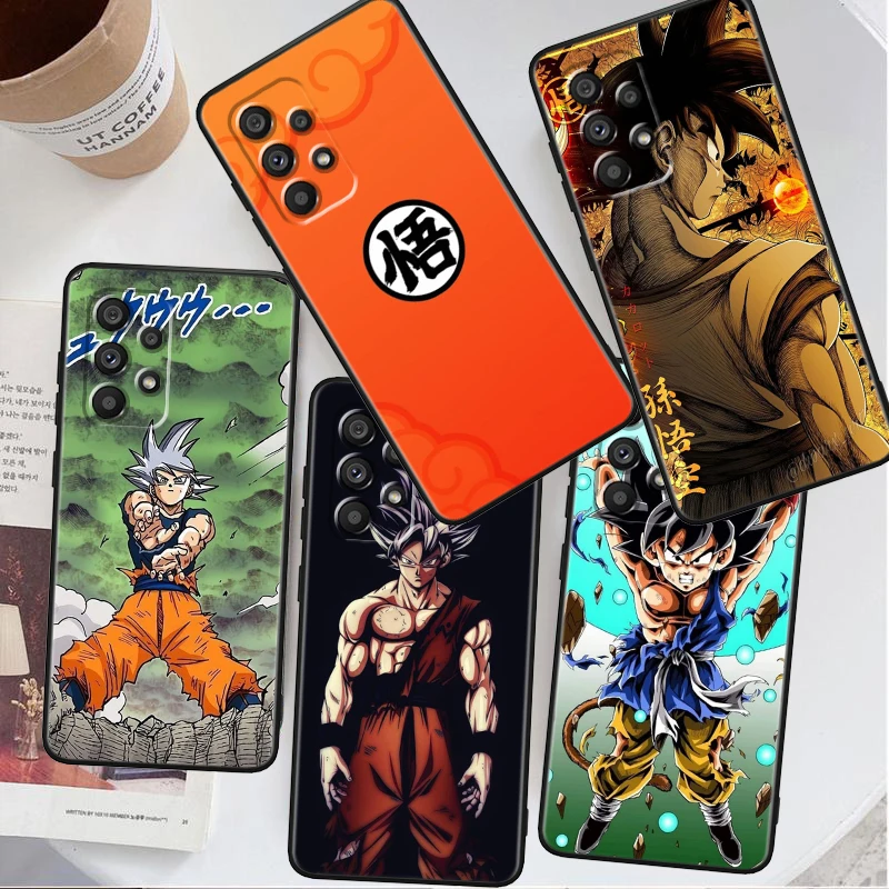 Trend D-Dragon Ball Goku For Samsung A53 A52 A33 A32 A51 A71 A21S A13 A73 A50 A22 A23 A03 A72 A54 A12 5G Black Back Phone Case