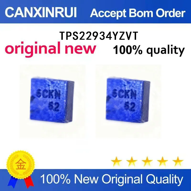 (5-100 Pieces)Brand new original TPS22934YZVT silk screen 6CKN BGA4 spot chip IC