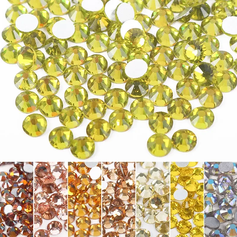 SS6 SS10 SS16 SS20 SS30 Crystal AB Flat Back Rhinestones Non Hot Fix Strass Nail Glitters Garment Stone DIY Craft Decoration