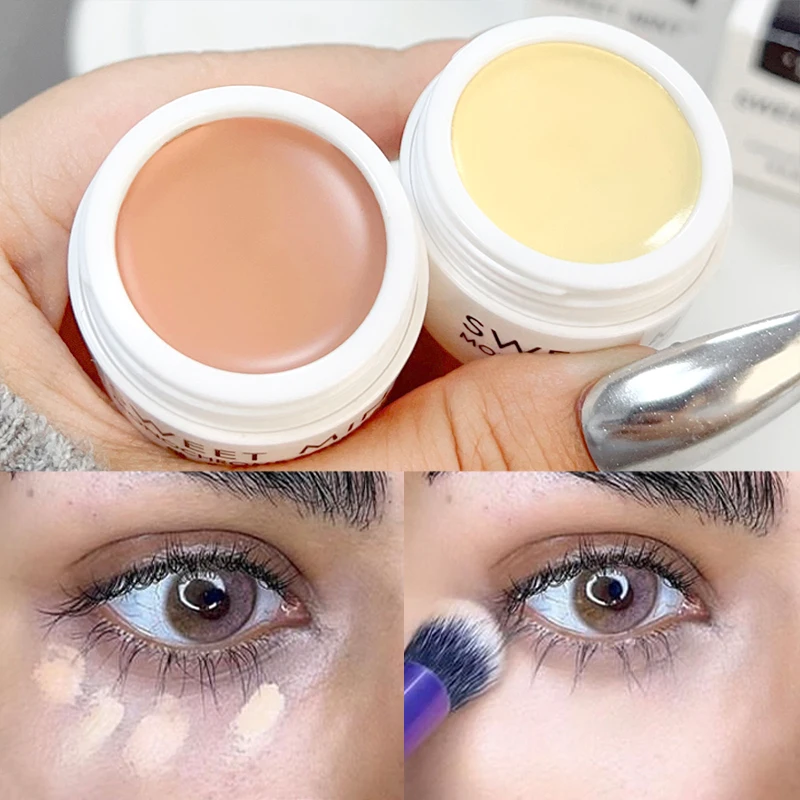 Monochrome Concealer-Palette, Creme-Textur, feuchtigkeitsspendend, vollständige Abdeckung, Akne-Spot, Augenringe, Concealer-Grundierung, Gesichtskosmetik