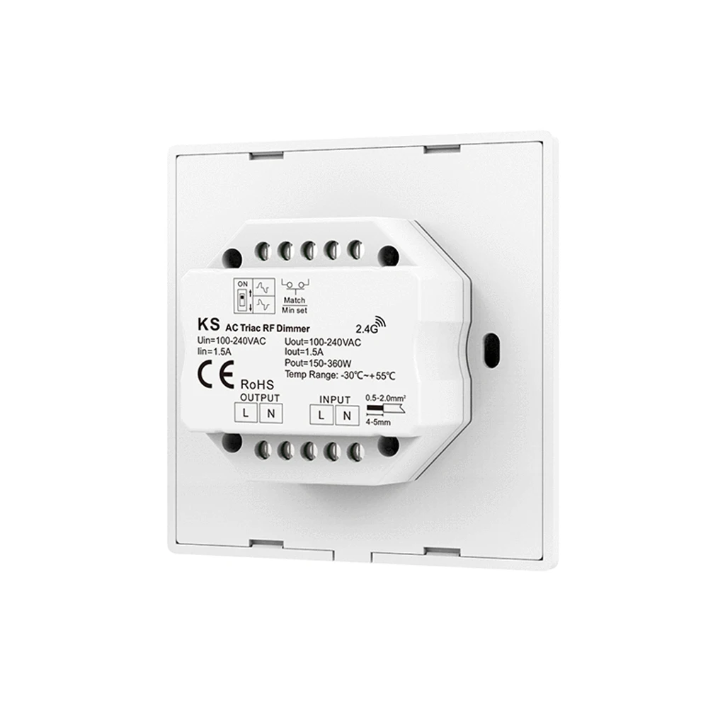 LED Dimmer Switch 110V 220V AC Triac LED Dimer 230 Volts Dimmer 1 to 4 Zone RF Wireless Remote Control for Bulb Light Lamp KS