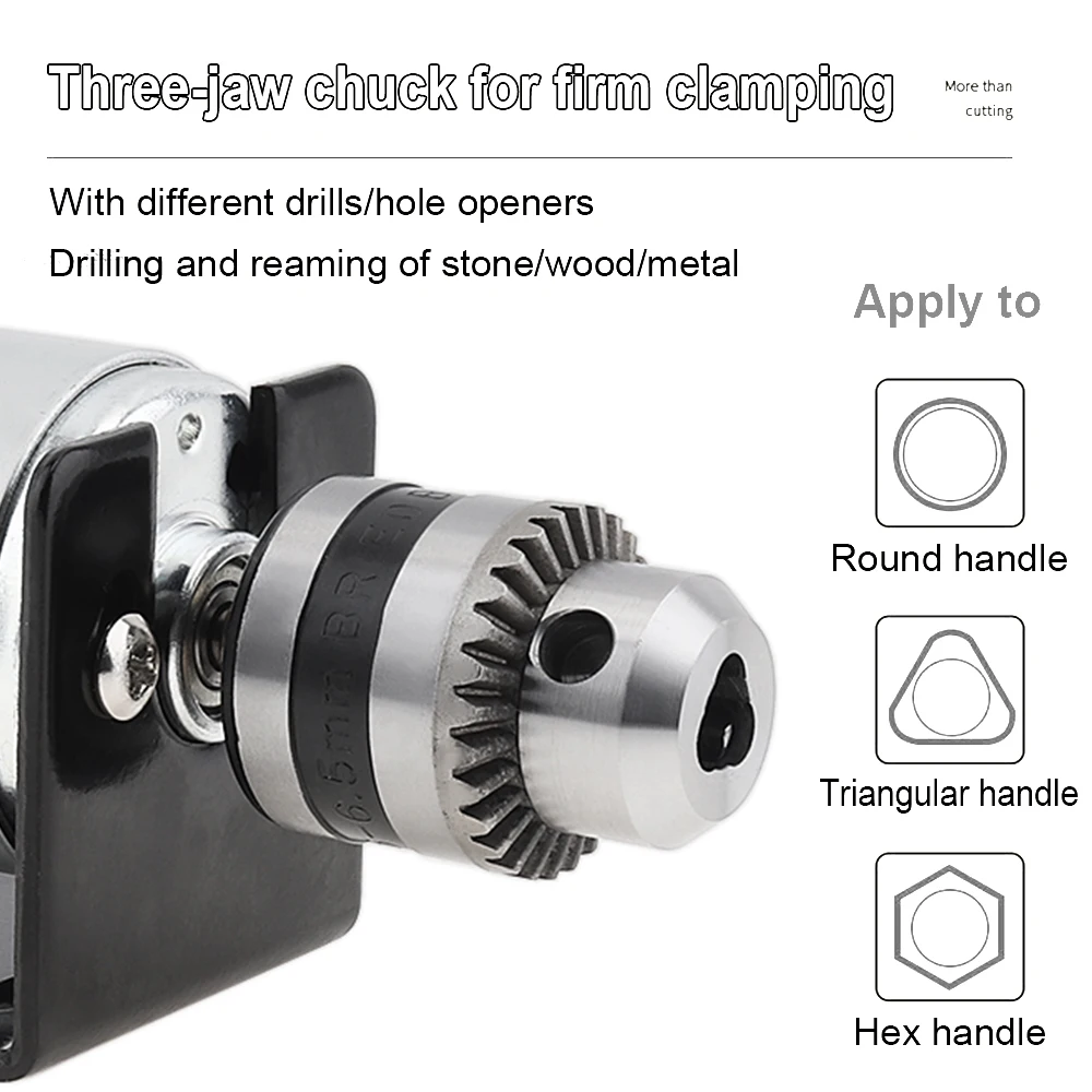 Imagem -05 - Broca de Mesa com Motor dc 775 0.66 mm Mandril B10 Inversão Positiva Prensa de Torno Ferramentas de Motor dc para Fresadora com Adaptador de Energia