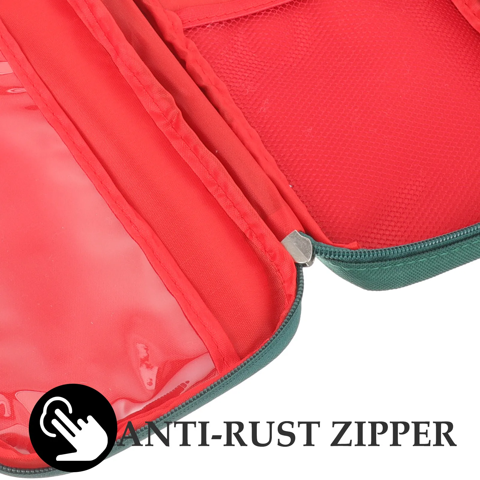 Portable Medicine Bag Large Capacity Lightweight First Aid Bag Full Zipper Design for Car Yacht Bike Motorcycle Travel Household