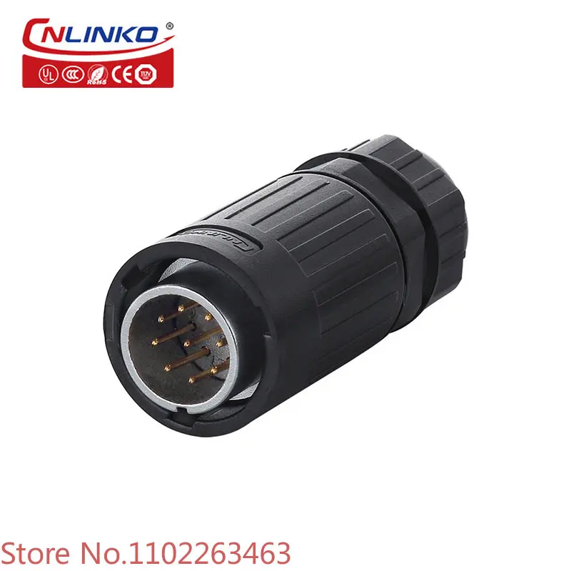 YA-20 9-core power signal connector, outdoor waterproof plug manufacturer, waterproof signal connector