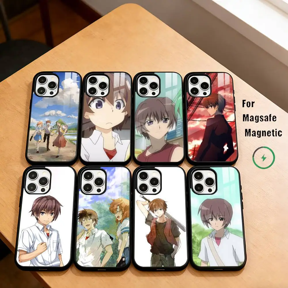 Anime character K-Keiichi M-Maebara Phone Case Magnetic For Magsafe Wireless Charging For iPhone17,16,15,14,13,12,11 Plus,Pro