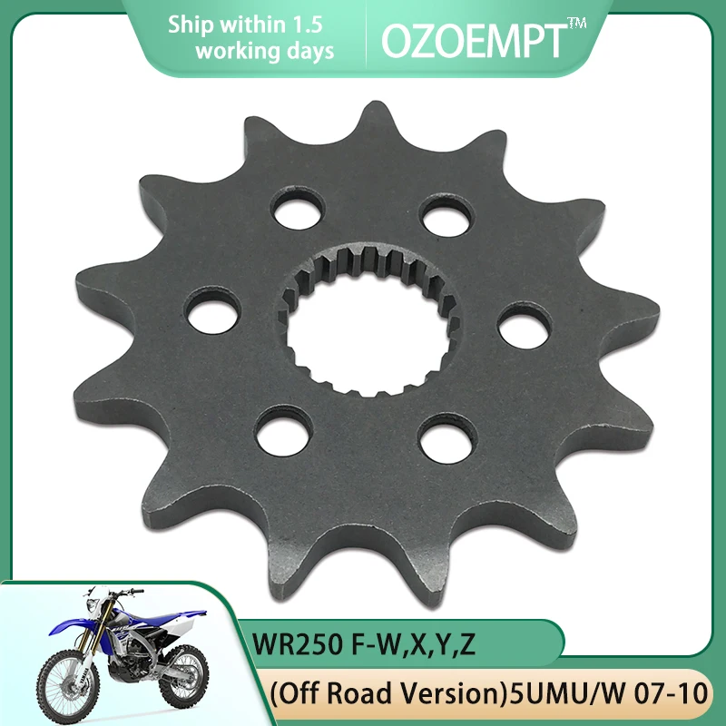 

OZOEMPT 520-13T Motorcycle Front Sprocket Apply to WR250 F-W,X,Y,Z (Off Road Version)5UMU/W,F-F,G,H,J,K,L (Off Road Version)2GB