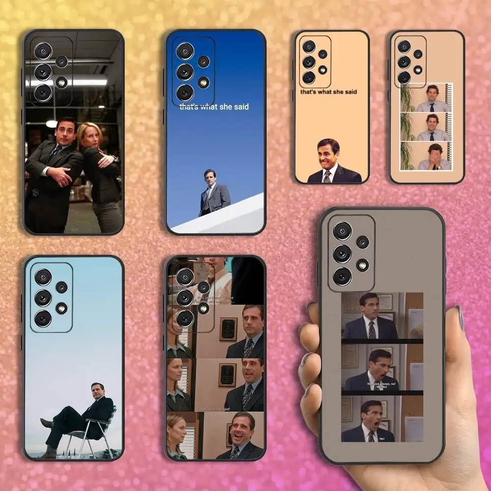 

The Office M-Michael Scott Phone Case For Samsung S25,S24,S23,S22,S21,S20,S10,Ultra,Plus,Lite,FE,Soft Silicone Black Cover