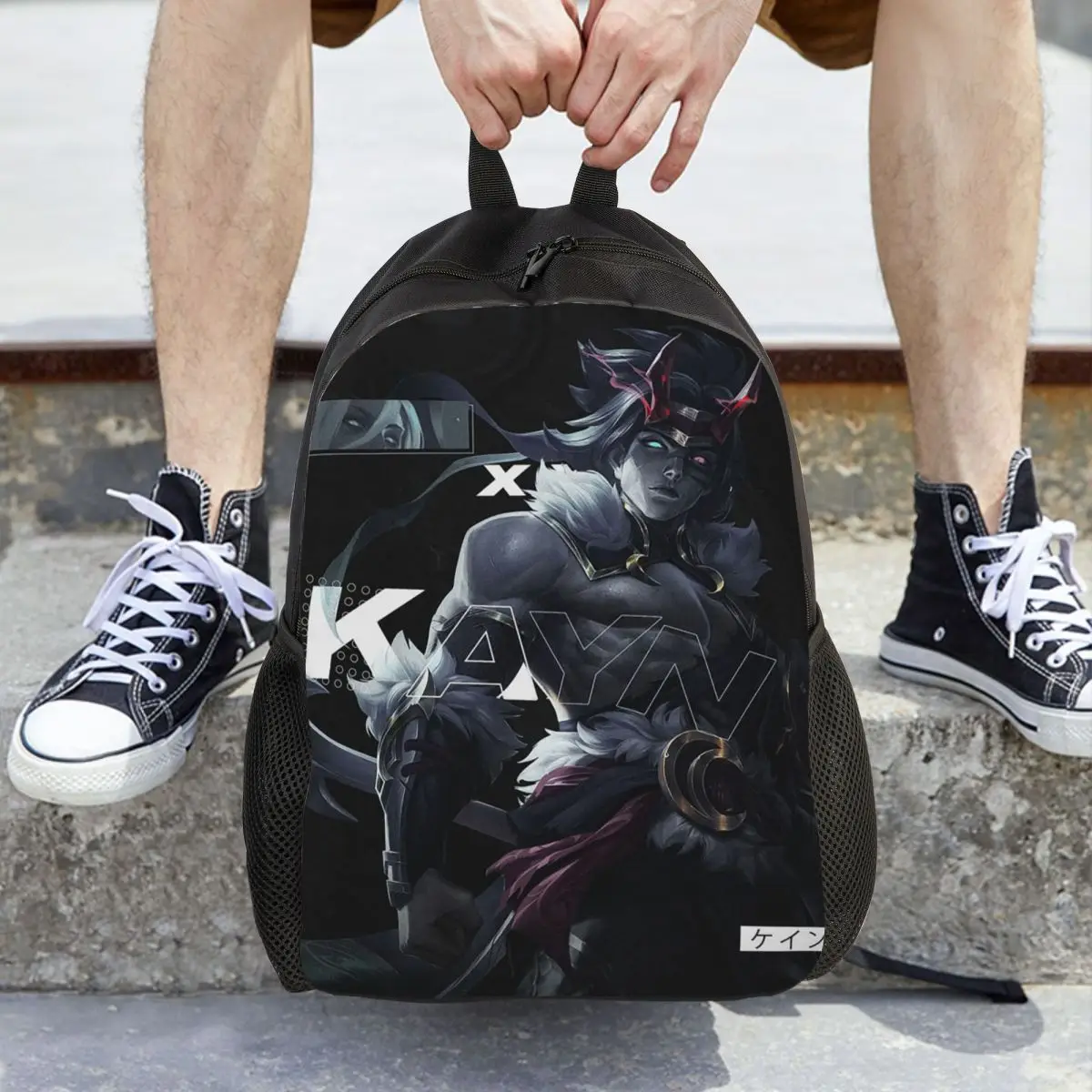 Kayn LOL League Of Legends Game Backpack Hot Sale Daypack Large Capacity Children BookBag School Bag Shoulder Bags for Men Women