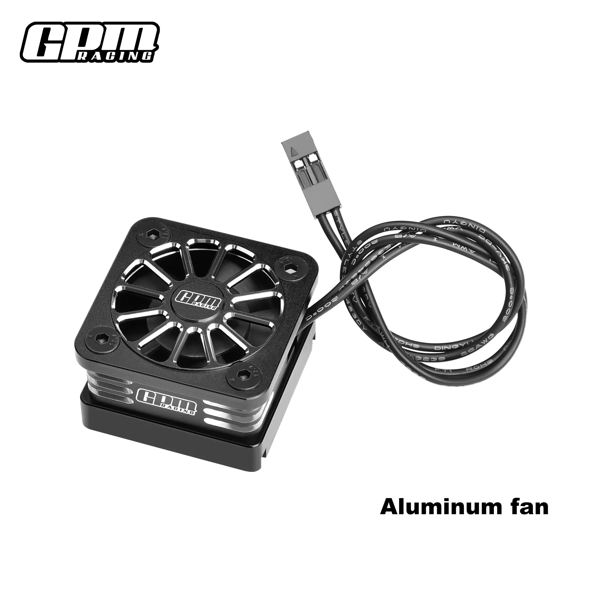 GPM Aluminum Alloy High-Speed Dual Ball Bearing ESC Fan 20000 RPM for TRAXXAS Mini XRT Mini Small X 1/10 Rustler