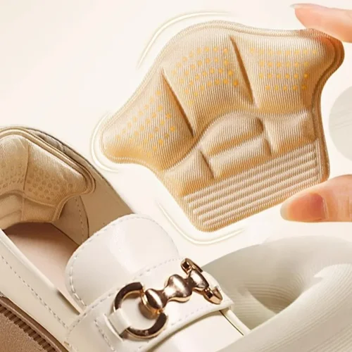 Imagen 2 del producto Almohadilla de espuma cortable 5D para el talón, tacones altos, plantilla gruesa antideslizante, almohadillas para zapatos para aliviar el dolor, parche cómodo para el talón, cojín de alta elasticidad