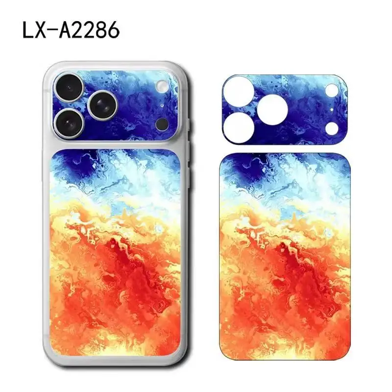 For Apple iPhone 17 pro 17 pro max Camera+ Back Cover Decal Wrap Skin Colorful Rear Protective Sticker Film