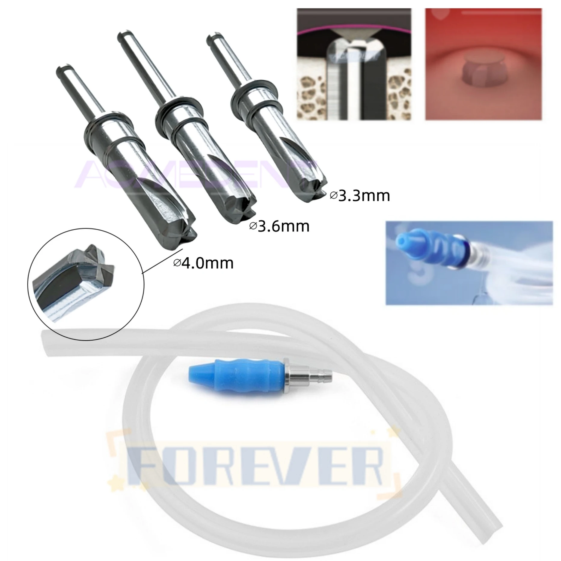 

Dental Membrane Lifter Drills Implant Hydraulic Tips With Water Pipe Injection Maxillary Sinus Lifting Dental Lab Tool