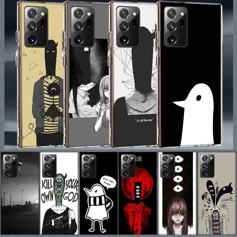 Oyasumi Punpun Coque For Samsung A55 A35 A25 A15 Phone A05S Note 20 Ultra 10 Lite 9 8 M52 M51 M32 M31 M30S M21 J8 J6 J4 Plus C