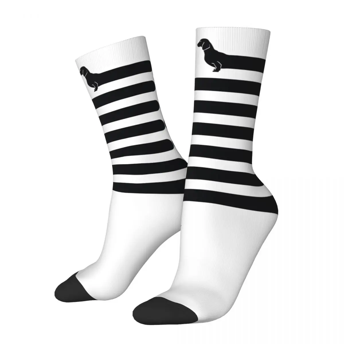 Calcetines de invierno cálidos retro unisex muy largos para perros calcetines transpirables