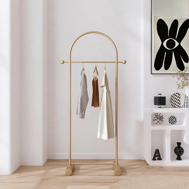 Nordic Style Indoor Clothing Store Hanging Rack Simple Home Hanging Rack Floor-to-ceiling Bedroom Corner Coat Rack