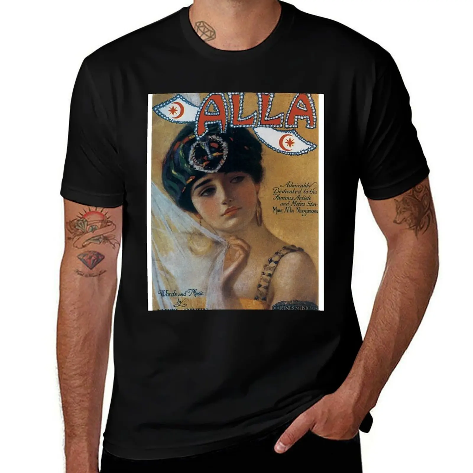 Camiseta Vintage de la portada del libro de canciones de partituras, camiseta de los años 20 para hombre, camisetas divertidas, Camiseta de algodón