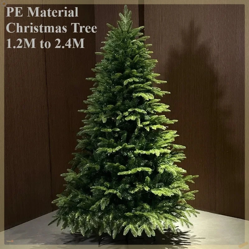 

Artificial Christmas Tree PE Material 120CM To 240CM with LED Lights Large Christmas Tree Family Party Atmosphere Decoration