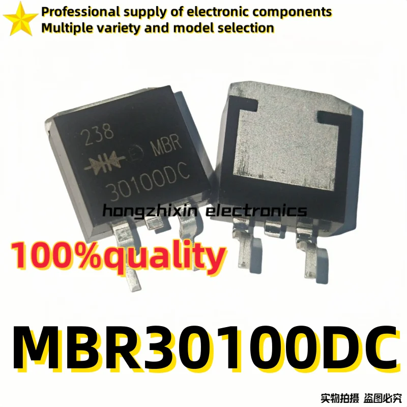 10PCS Brand new quality  MBR30100DC 30100DC Surface mount TO-263 power Schottky diode 100V30A