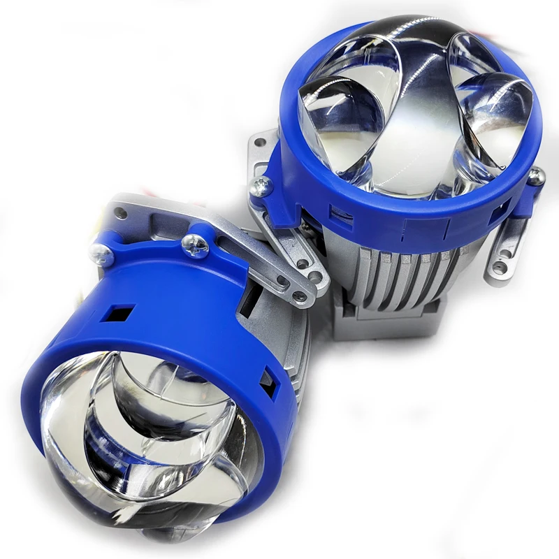 3-дюймовая двойная лазерная фара P60, 172 Вт, лампа с двумя проекционными линзами, головная фара, лм, яркая фотолампа для модернизации автомобильных автомобилей