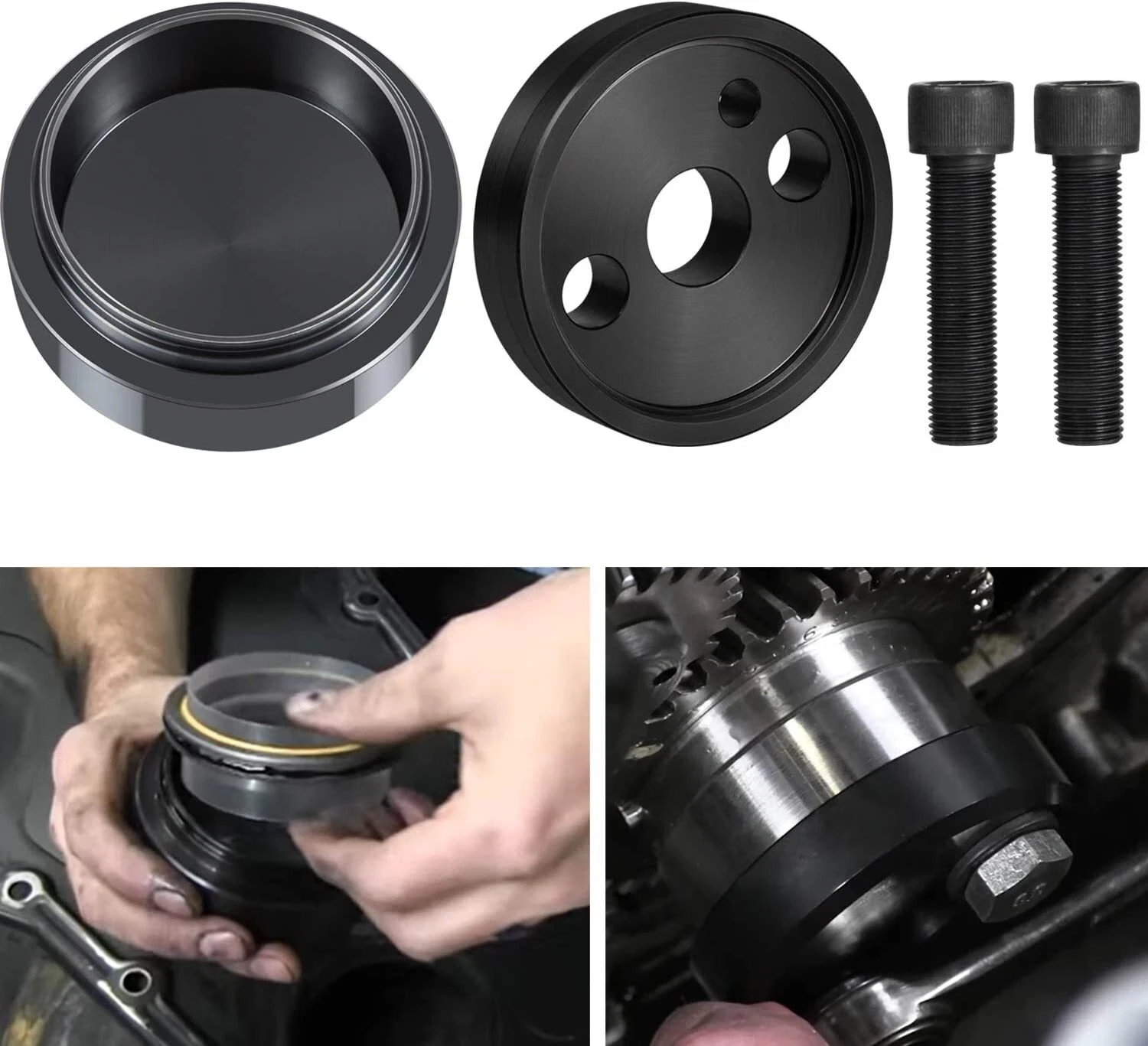 For 1989-2016 Dodge Cummins - Crankshaft Front Cover Seal Installation & Removal Tool Kit with Wear Sleeve Installer