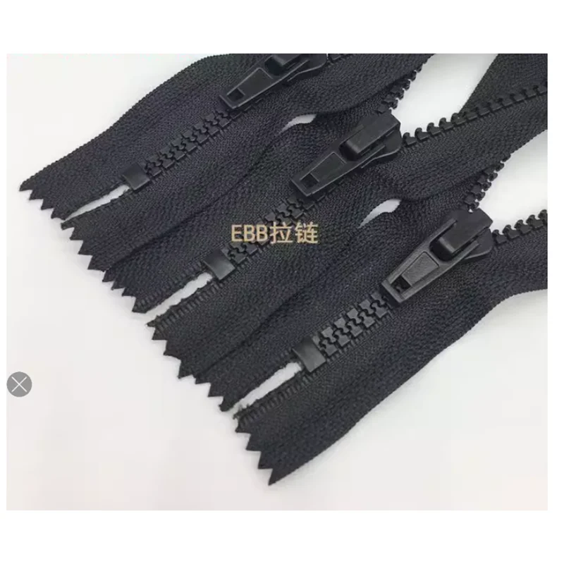 3# 5#close end  plastic resin zipper non-magnetic black zipper for trousers placket diy sewing repair kit tailor accessories2254