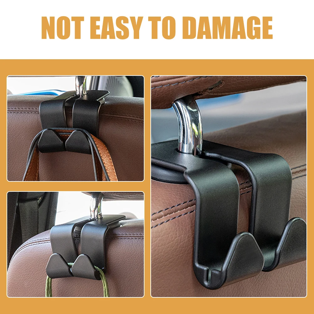 

1pcs Car Seat Headrest Hook Universal Storage Hanger For Purse Bag Durable Organizer Fits All Vehicle Seats Easy Install No