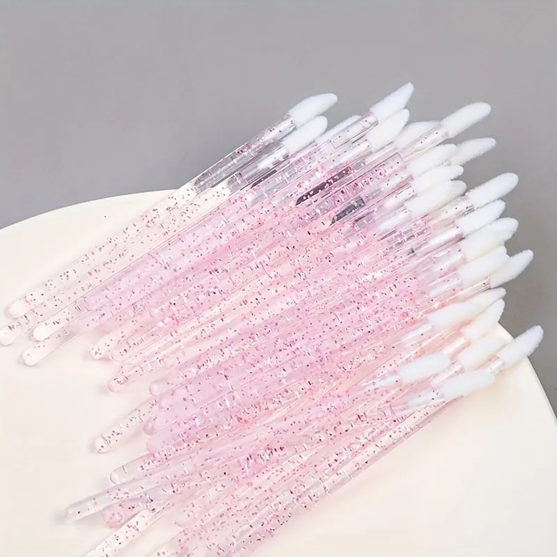50PCS Multifunctional Lip Stick Applicator BrushLipstick Brush is suitable fornormalskinodorless eyelash extension cosmetic tool