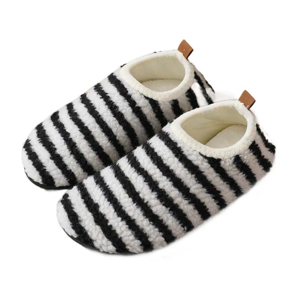 

Fashion Stripe Warm Plush Socks Leopard Thicken Thermal Shoes Socks Silent Soft Winter Plush Floor Socks Indoor