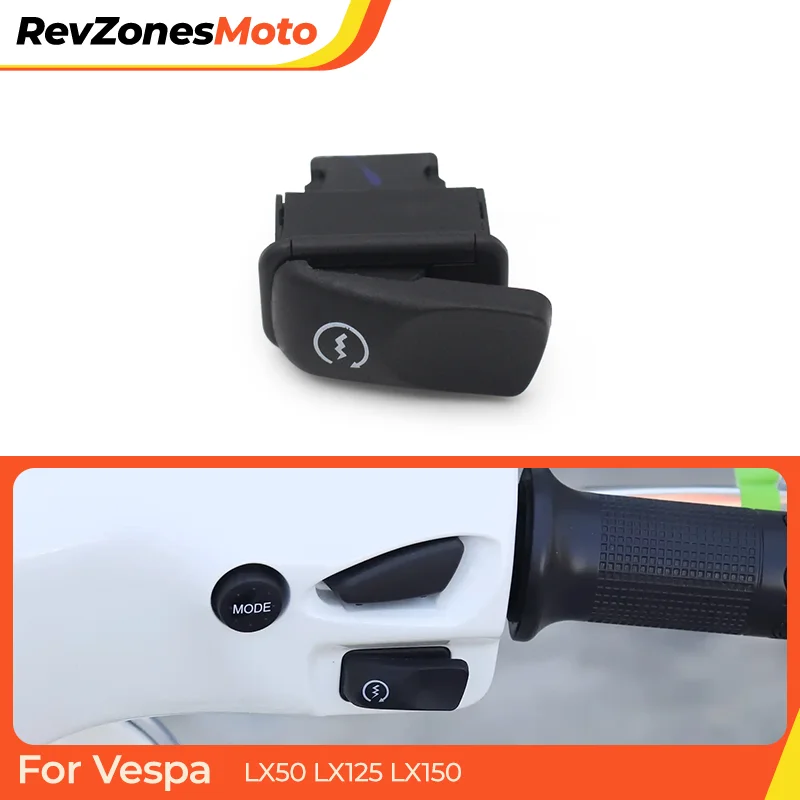 

Vespa LX125 Ignition Switch Start Button Reinforced Nylon Handlebar Mount for Scooter Motorcycle Engine Start