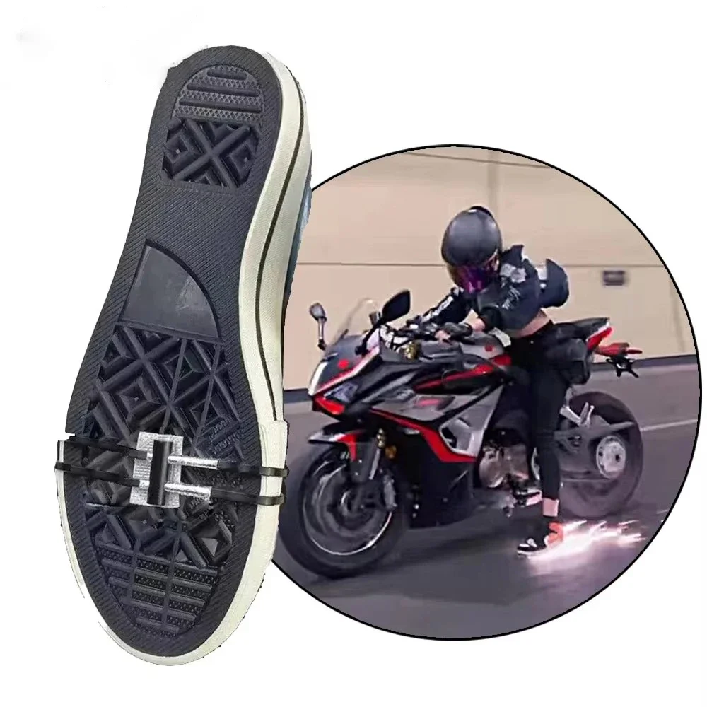 Explosive Cycling Spark Universal Bicycle Motorcycle Skateboard Shoe Sole Magnesium Rod Flame Shoe Cover Cycling Flame Equipment