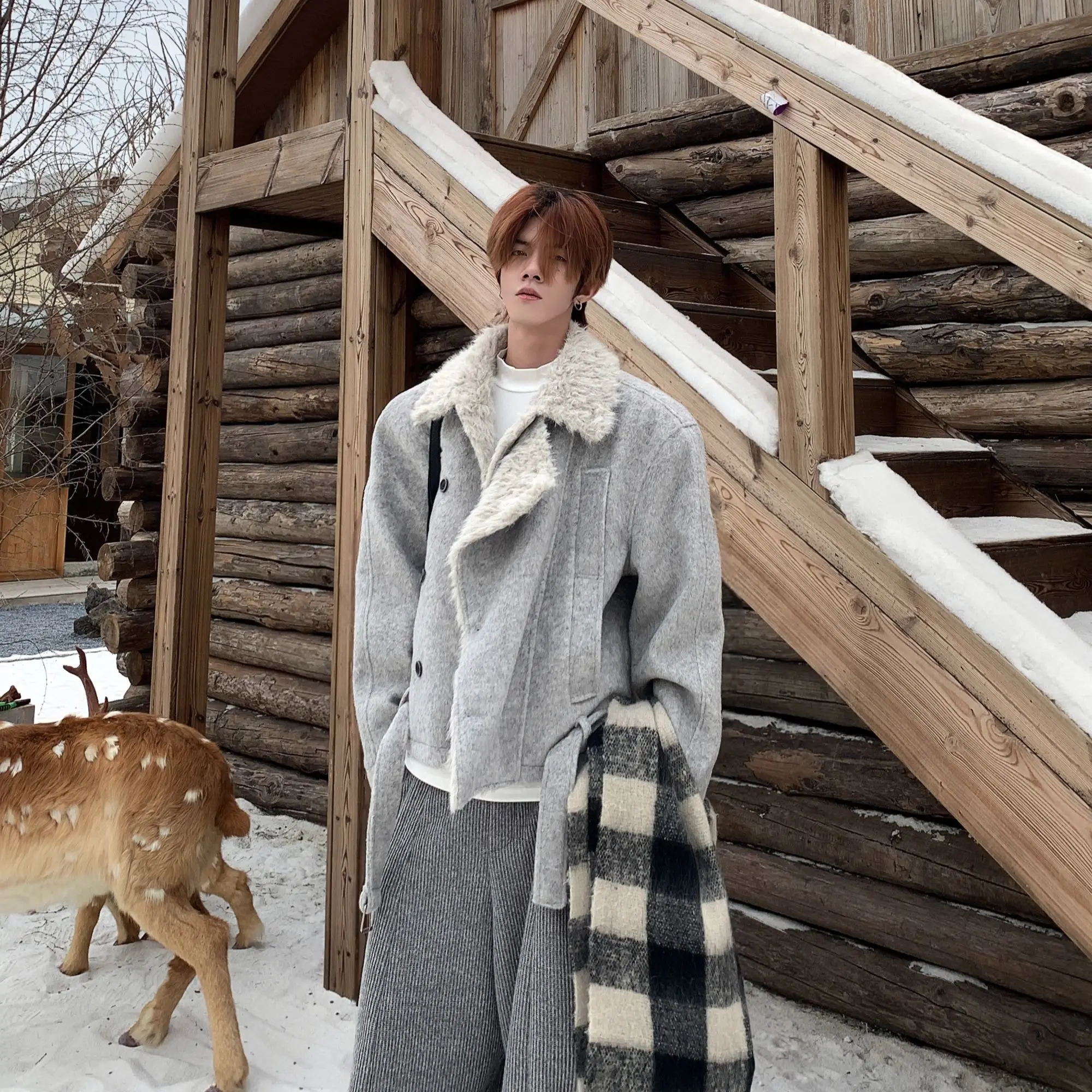 

Wool Blend Jacket Man Blue Mens Lined Inner Inside Interior Lining Padding Stuffing Filling Wadding Batting Insulation Cushion