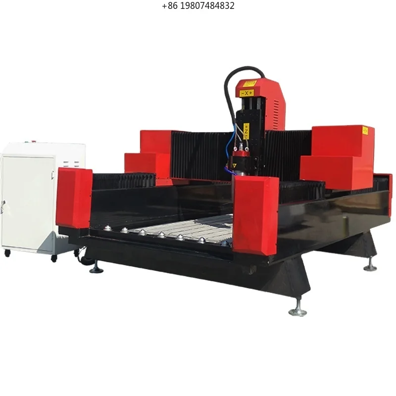 CNC Heavy Stone Engraver 1300*2500 Cnc Router, High Precision Carving for Marble Granite Tombstone Gravestone