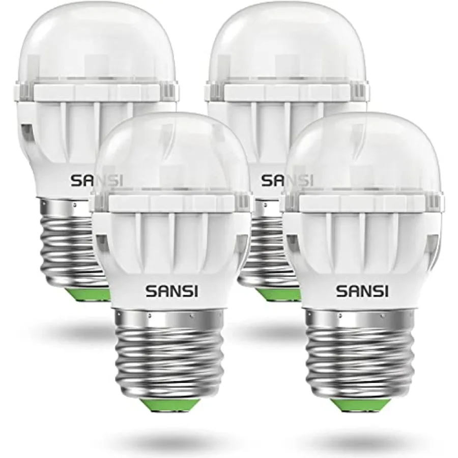 LED Refrigerator Light Bulb 45W Equivalent, 5000K Daylight White 450 Lumen 4W Appliance Light Bulb A11 Small LED Light Bulb, E2