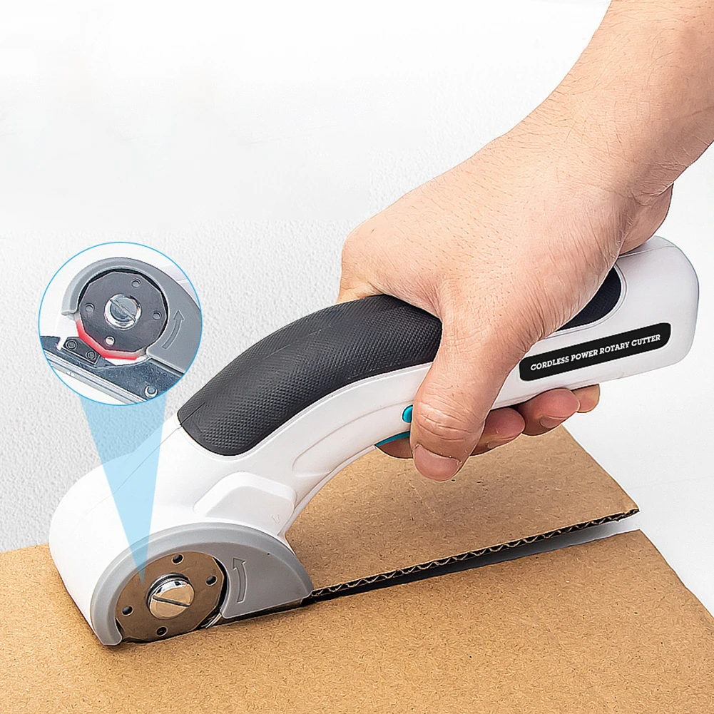 

3.6V Cordless Electric Scissors USB Rechargeable Leather Scissors Fabric Cutting Machine for Cutting Cotton Fabric/Leather/Cloth