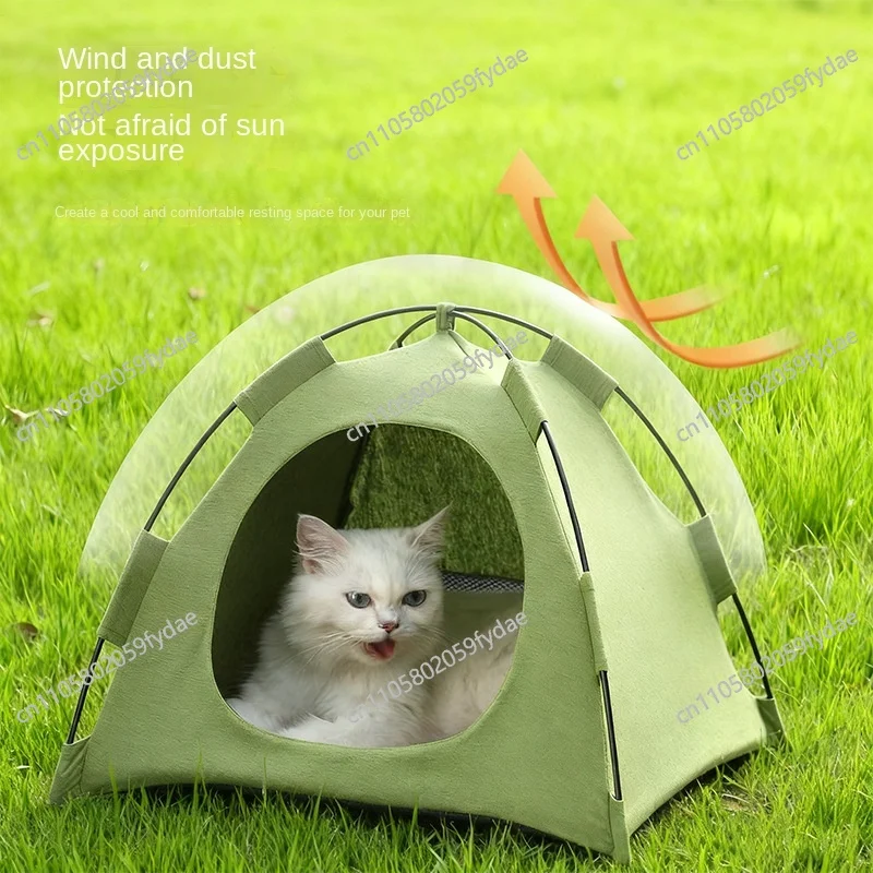 Cat Litter Tent Foldable Canvas Oxford 3-5mm Thick