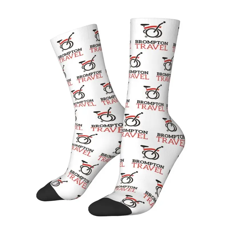 Bromptons Bike Dress Socks Men's Women's Warm Fashion Novelty Crew Socks