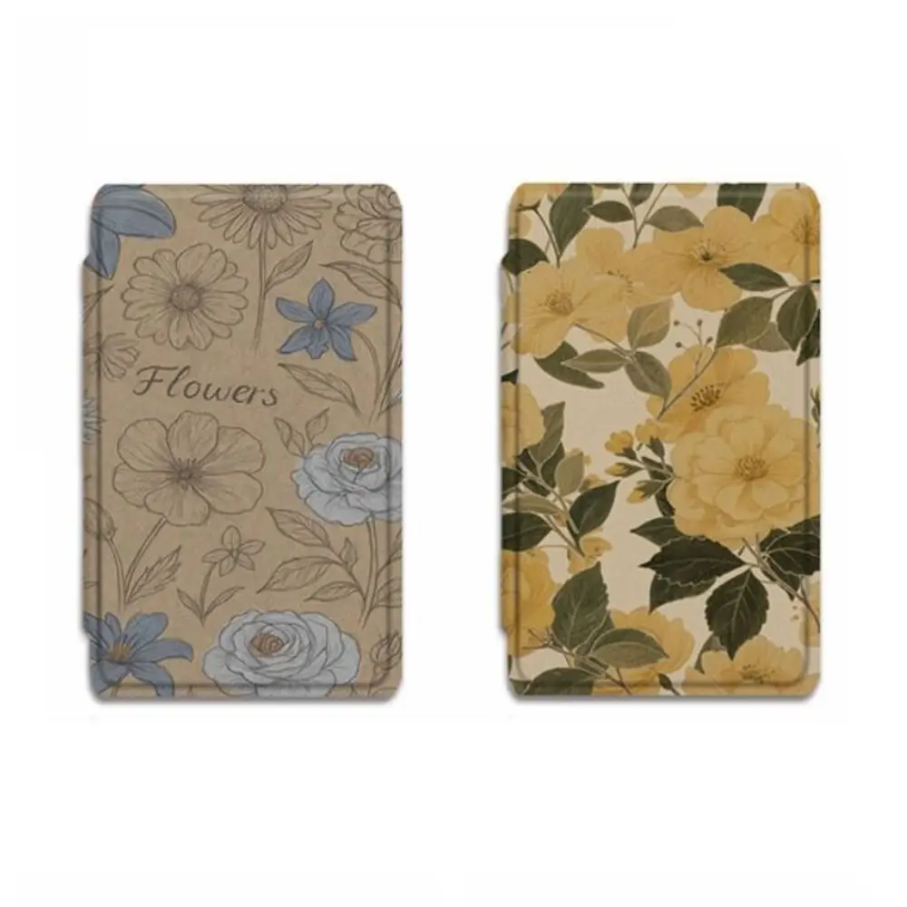 Floral Pattern Magnetic Case Shockproof Anti Scratch Protective Cover Anti-fall Colorful Folio Shell for XTEINK X4/X3