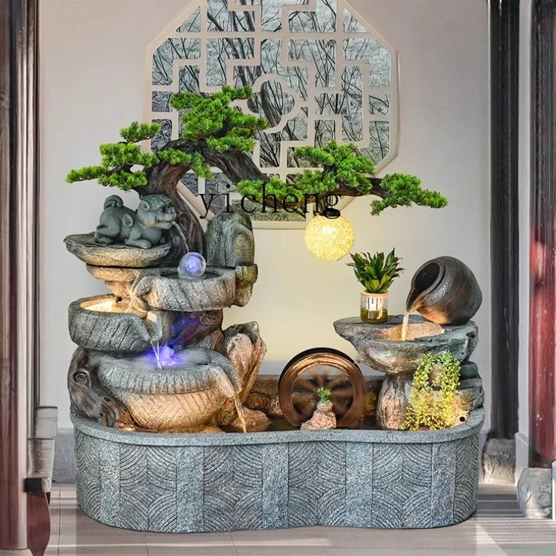 ZYY rockery flowing water ornament, pool entry garden landscape decoration and landscaping